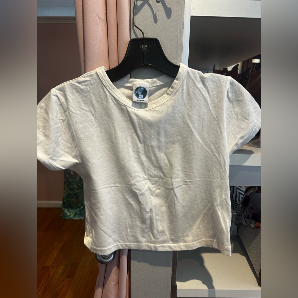 Chic White Women's Crop Top